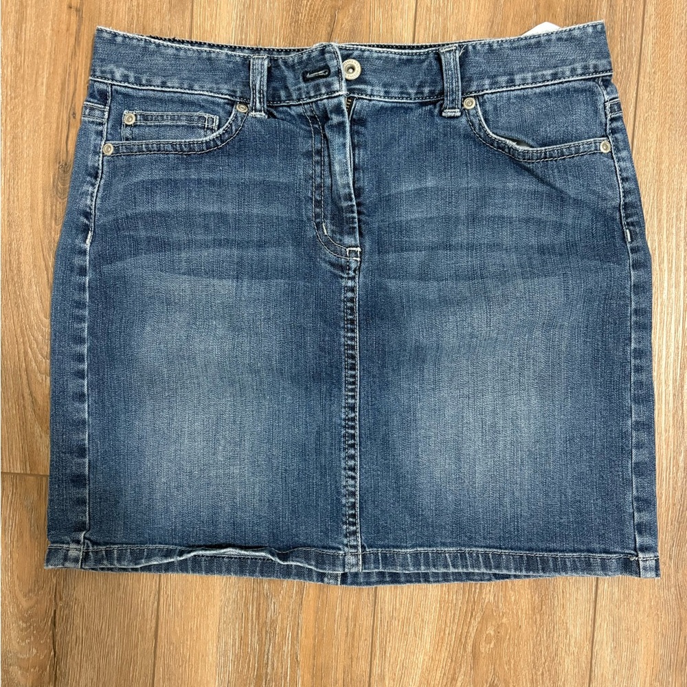 Ann Taylor Denim Pencil Skirt - Blue